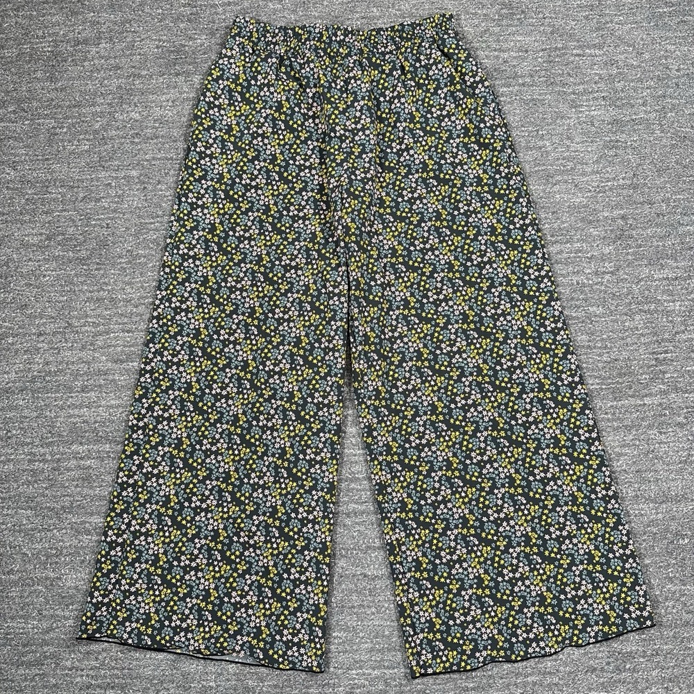 Toad & Co Sun-Kissed Wide Leg Pants Medium Multicolored Floral Tropical Beach